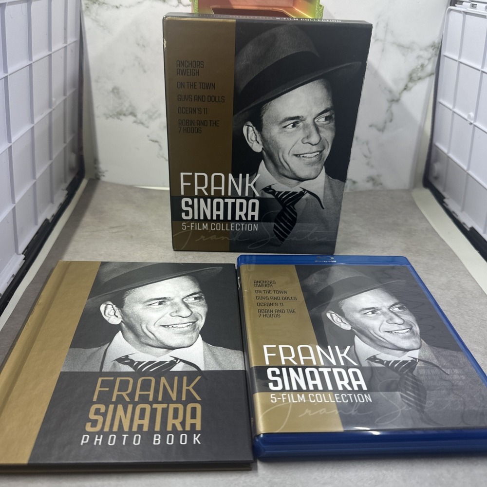 Frank Sinatra 5 Movie Collection (Blu-ray, 2015, 5 Disc) With Book & Slipcover
